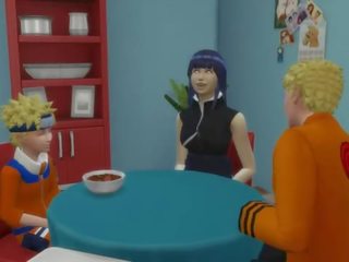 Naruto animasi pornografi sasuke se folla hinata anal mientras su marido duerme netorare