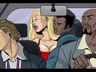 Interracial dessin animé montrer