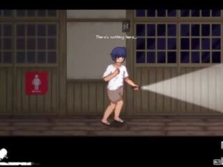 Tag 1 hour after School &vert;Stage 2&vert; Ghost milfs massage boy's penis doing a titjob to begin him cum &vert; Hentai Game Gameplay &vert; P2