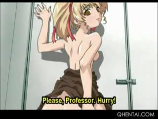 Excited Hentai School young lady Taking Professors dick Up In Her