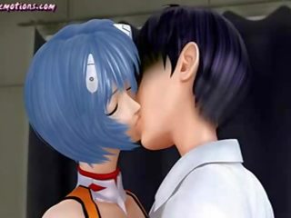 Adorable animated goddess gets her pussy licked