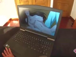 Watching Hentai I can't say NO when he wants cum inside me