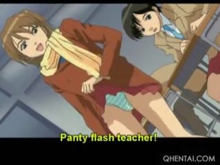 Lusty Hentai young female Blowing Huge prick On Knees