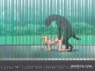 Busty Anime cutie Cunt Nailed Hard By Monster At The Zoo