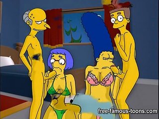 Simpsons hentai duro orgía