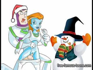 Célèbre dessins animés noël xxx fête