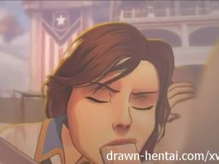 Bioshock infinite hentai - vakna upp smutsiga video- klämma från elizabeth