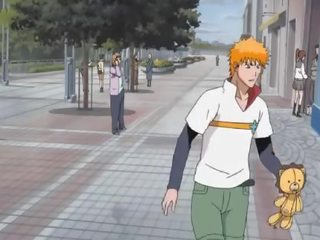 Bleach x rated film Senna takes care of Ichigos boner