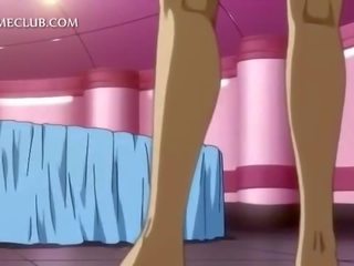 Huge boobed hentai young female tit fucking hard dick