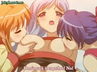 Magnificent Anime Chicks Rubbing Their Tits