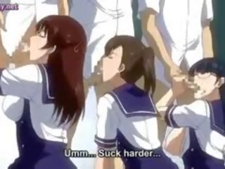 Sultry Anime Babes Sucking Cocks