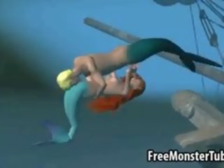 3d ariel from the little mermaid gets fucked hard