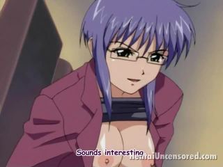 Sensuous Anime sex film Miss In Stockings Having Muff Pumped And Moth Cumshoted