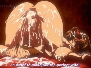 Giant wrestler hardcore fucking a sweet hentai cutie