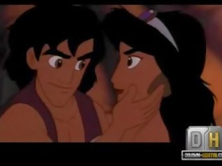 Aladdin porno strand seks film met jasmine