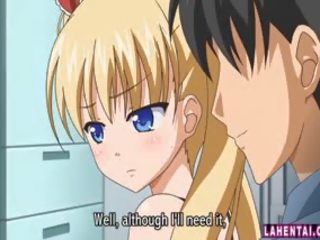 Blonde Hentai Teen Gets Her Wet Pussy Pumped Deep