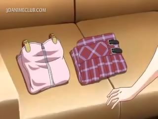 Shy Hentai Doll In Apron Jumping Craving shaft In Bed