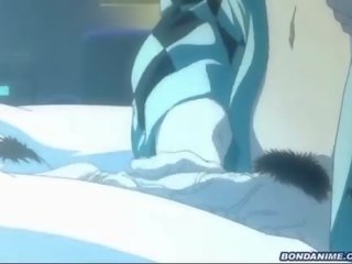 A sleeping hentai stunner takes a penis and a bukkake