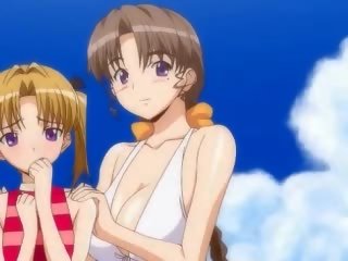 Libidinous l'anime lesbiennes masturbation avec godes