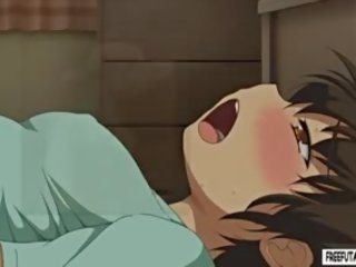 Desiring Hentai Dickgirl Masturbating In Bed