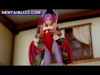 Bondage 3D hentai Batgirl fingered and fucked