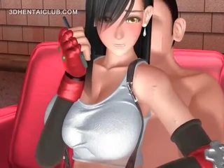 Desiring hentai phim hoạt hình búp bê được fucked lược và ngón